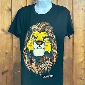 Disney Lion King T-Shirt Simba Size Medium Great TShirt Black With Lion Graphic